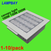 LED Canopy Light 100W 150W 200W Oil Gas Station Lights Surface mounted Ceiling Lamp Recessed Downlight Outdoor Lighting