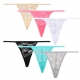 Closecret Women's Low Rise G-string Floral Lace Front Thong T-back Panties(6pcs/lot)