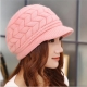 Women Winter Warm Knit Hat Wool Snow Ski Caps With Visor(pack of one)