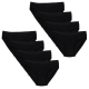 Closecret Women's Comfort Cotton Stretch Bikini Panty(8pcs/lot,black)