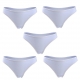 Closecret Women’s White Panties Cotton Thongs Pack of 5pcs G-strings