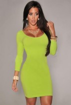 Emerald Round Neck Seamless Perfect Fit Three Quarter Sleeves Dr