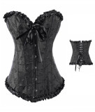 Sexy Black Corset With G-string  L4164