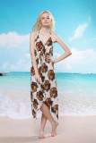 Tiger Pattern Beach Cover-up L3749