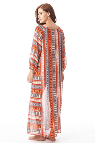 Long Sleeve Arabian Long Robe L51375