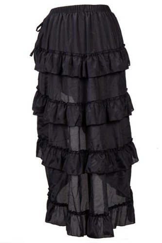 Steampunk Show Girl Skirt Black L549-1