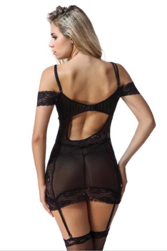 Sexy Back Hollow Out Chemise L28031-2