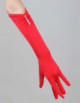 Satin Long Bridal Glove  TY027-2