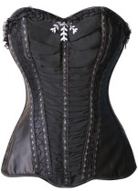 Vintage Strapless Lace-Up Slimming Ruched Corset L42682-2