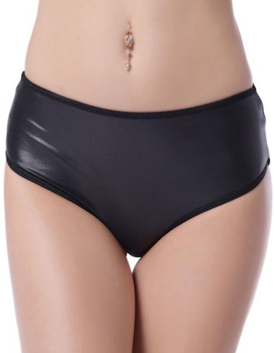 Black PVC Sexy Panty L505