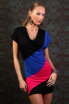 Mix Color Dress for Lady L2241-1