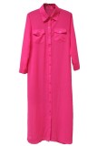 chiffon shirt sunscreen hollow cardigan -pink L3774-4
