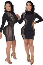 Long Sleeves Fashion Bodycon Dresses L28155