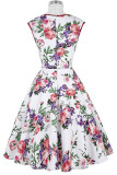Vintage Flower Skater Dress L36115-2