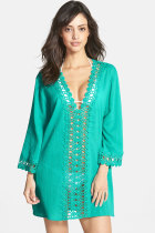 Sexy Casual Crochet Trim Cover-up L38197-3