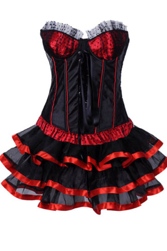 Sexy Corset with Skirt L4227