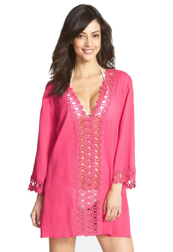 Sexy Casual Crochet Trim Cover-up L38197-1