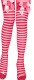 Red-White Stripe thigh highs L9019-2