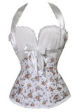 Yellow Flower Printed Sexy Corset L42692-2