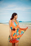 Bohemian chiffon beach dress  L3813