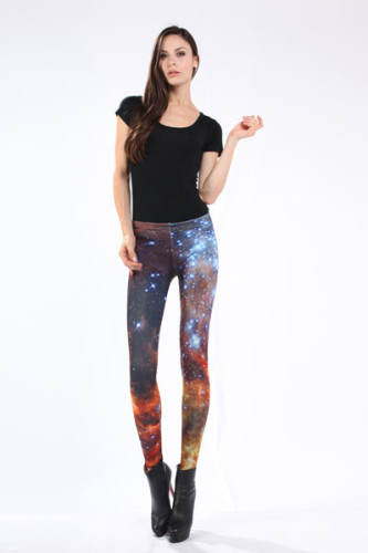 Multicolored Fancy Galaxy Leggings L8721