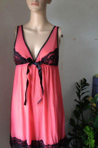 Mesh and Lace Babydoll L2126-3