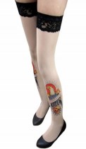 Sunbird Inspired Tattoo Stockings L9066