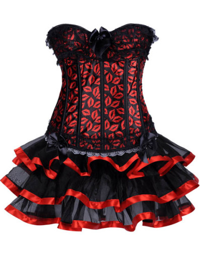 Sexy Corset with Skirt L4229