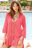 Sexy Casual Crochet Trim Cover-up L38197-1