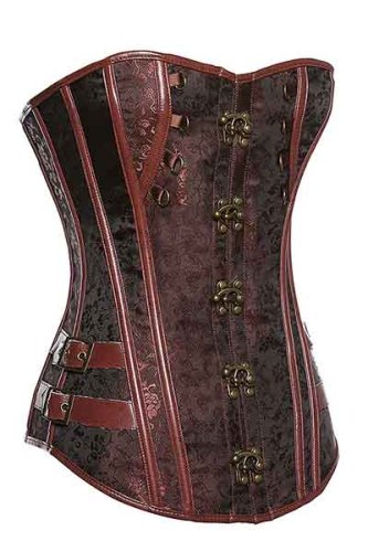 Vintage Gothic Overbust Steel Boned Corsets