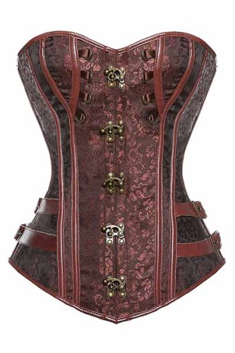 Vintage Gothic Overbust Steel Boned Corsets