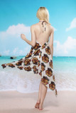 Tiger Pattern Beach Cover-up L3749