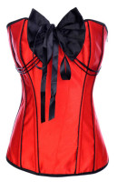 Sexy Red Corset With Bow-knot In Front L4199