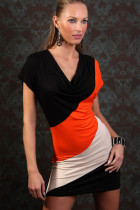 Mix Color Dress for Lady L2241-2