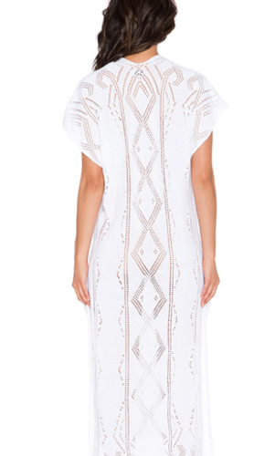 Goddis Alisha Caftan Dress in White
