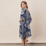 Printed Cocoon Kimono Beach Coverup