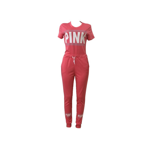 Short Sleeve Letters T-Shirt and Sports Pants