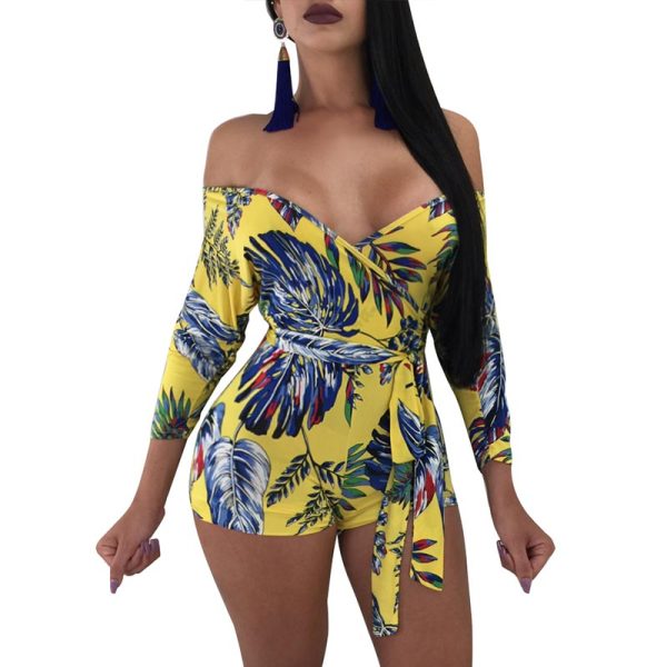 Sexy Sweetheart Floral Bandage Rompers