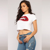 Up To No Good Embellished Tee - White