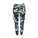 Camouflage Multi-pocket Slim Pants