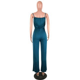 Backless Patchwork Fashion Sexy Jumpsuits