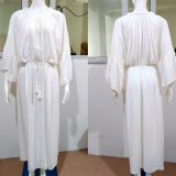 Hollow Long Sleeves V-neck Maxi Dress