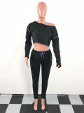 Loose Sports Crop Top And Pants