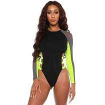 Casual Mesh Stitching Sexy One Piece Swimsuit