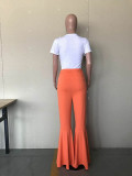 Candy-colored  Flared Pants