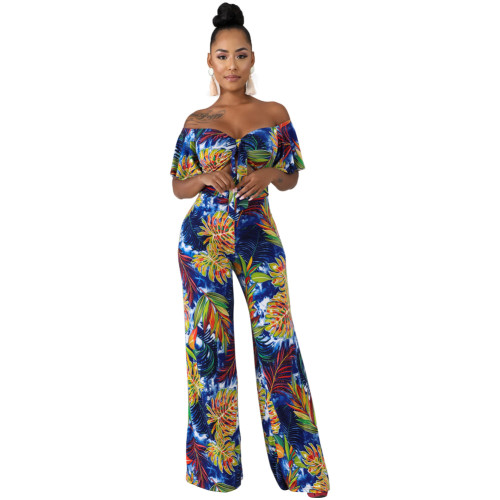 Sexy Off Shoulder Hollow Out Jumpsuit