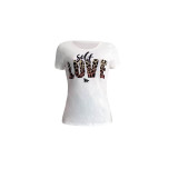 Casual O Neck Letter Printed T-shirt