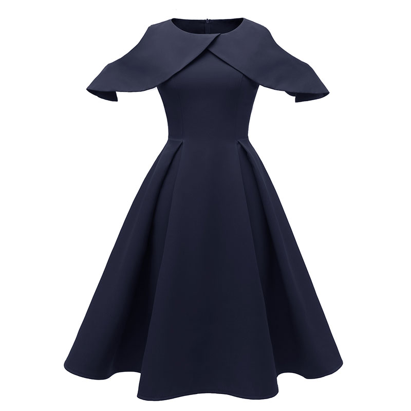 cape patchwork swing dress