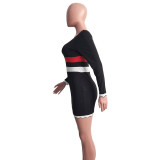 Casual Long Sleeve Mini Bodycon Dress