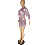 Shimmer Shimmer Sequins Short Set